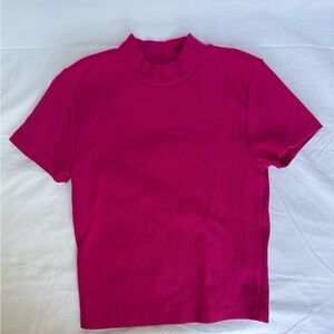 Babaton Ribbed mock neck